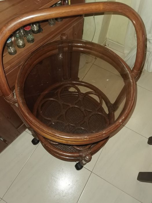 Carrinho de bebidas em Bambu