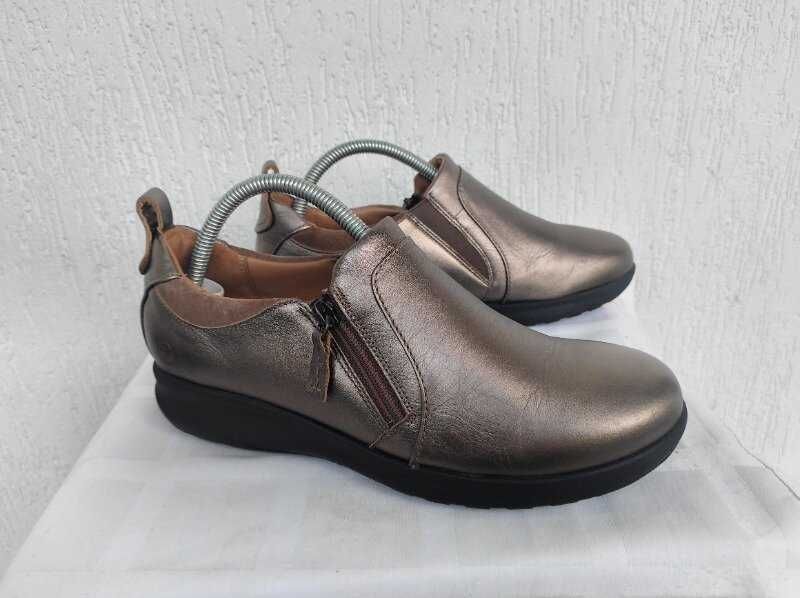Брендовие кожанние туфли Clarks unstructured р.40