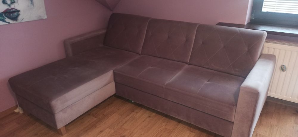 Narożnik kanapa L z funkcją spania Vitale