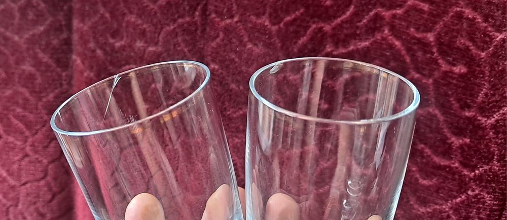 Duże kieliszki do wódki 6 szt z czasów PRL