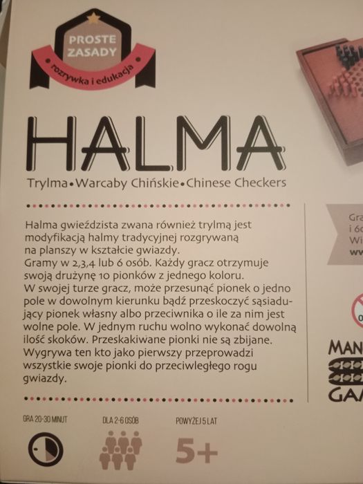 Halma gra planszowa