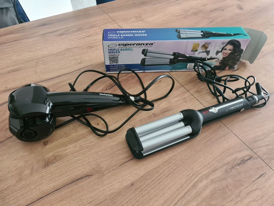 Lokówka automatyczna BABYLISS C900E i karbownica ESPERANZA