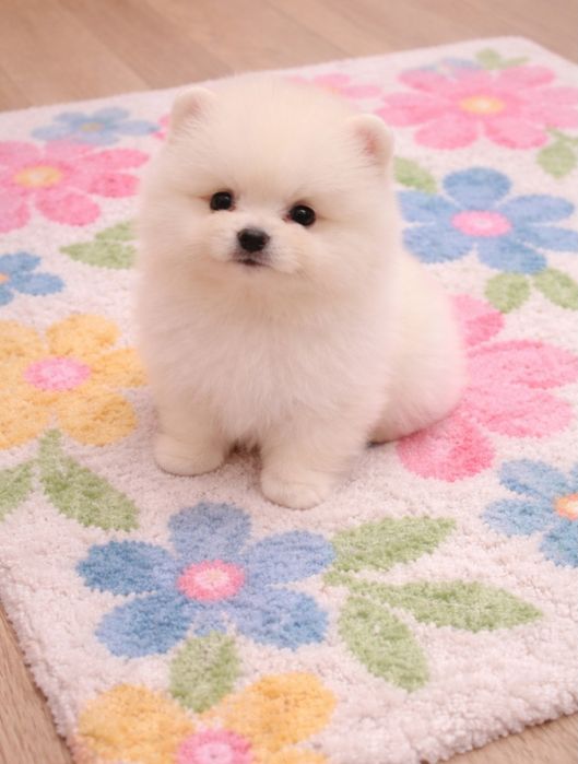 Померанский шпиц, девочка белый крем