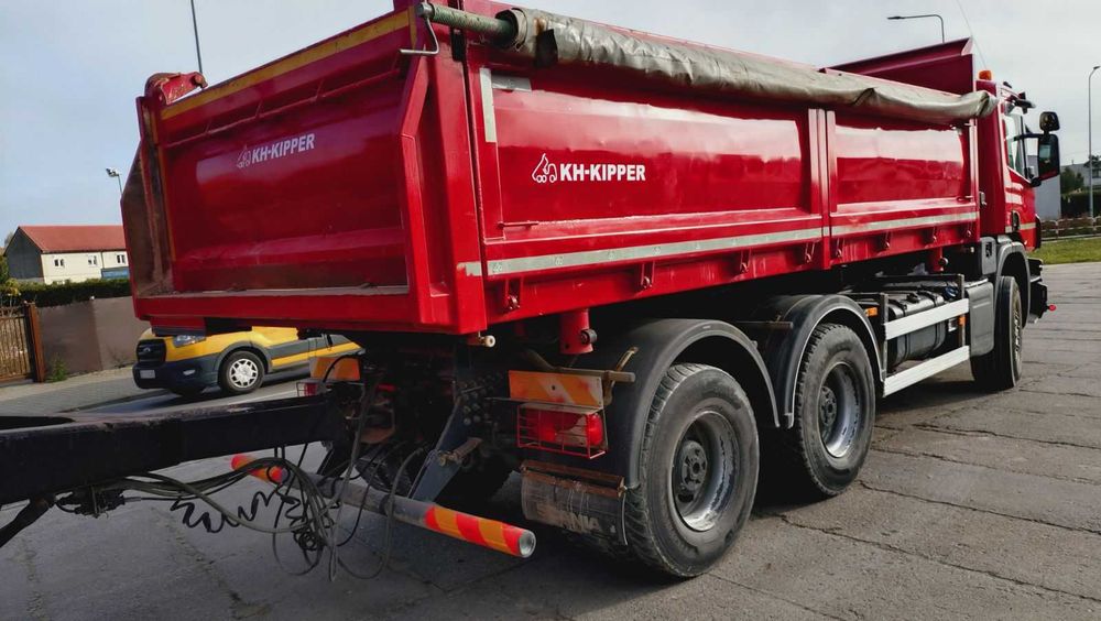 Zestaw Scania P410 Meiller Kipper + przyczepa  Meiller Kipper MZDA