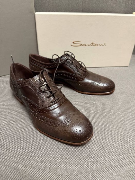 Туфлі броги Santoni