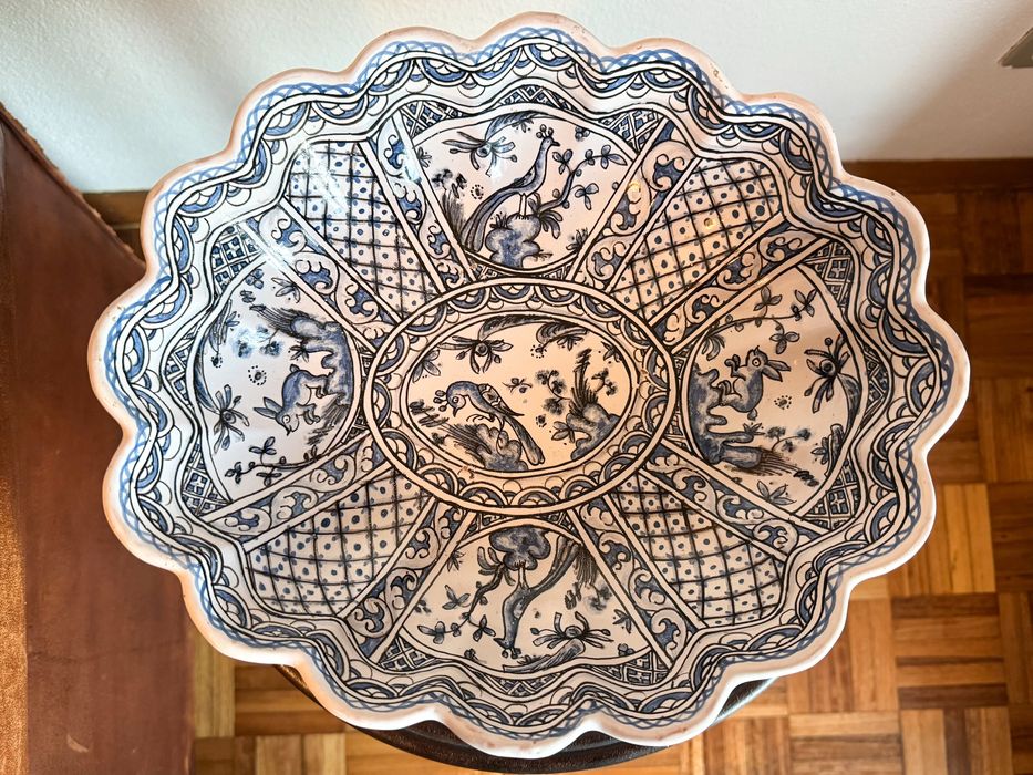 Prato decorativo/ Fruteira de Coimbra do séc. XVII