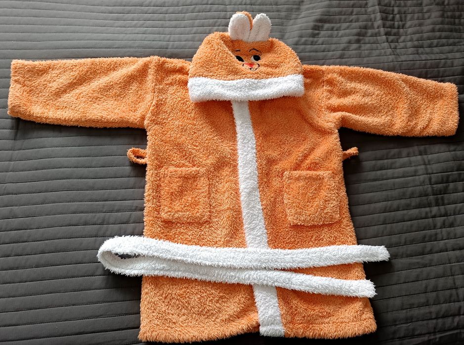 Szlafrok dziecięcy frotte króliczek