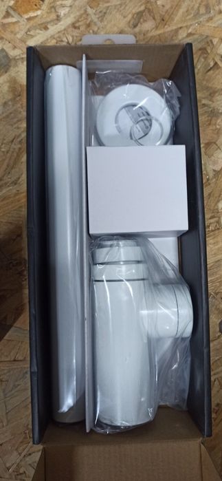 Syfon Equation biały metalowy 2 szt. umywalka