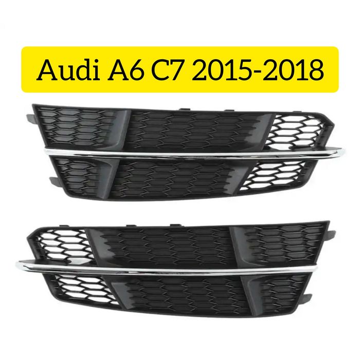 Решетки Ауди а6 с7 рест решітка туманок audi a6 c7 заглушка бампера: 1 ...