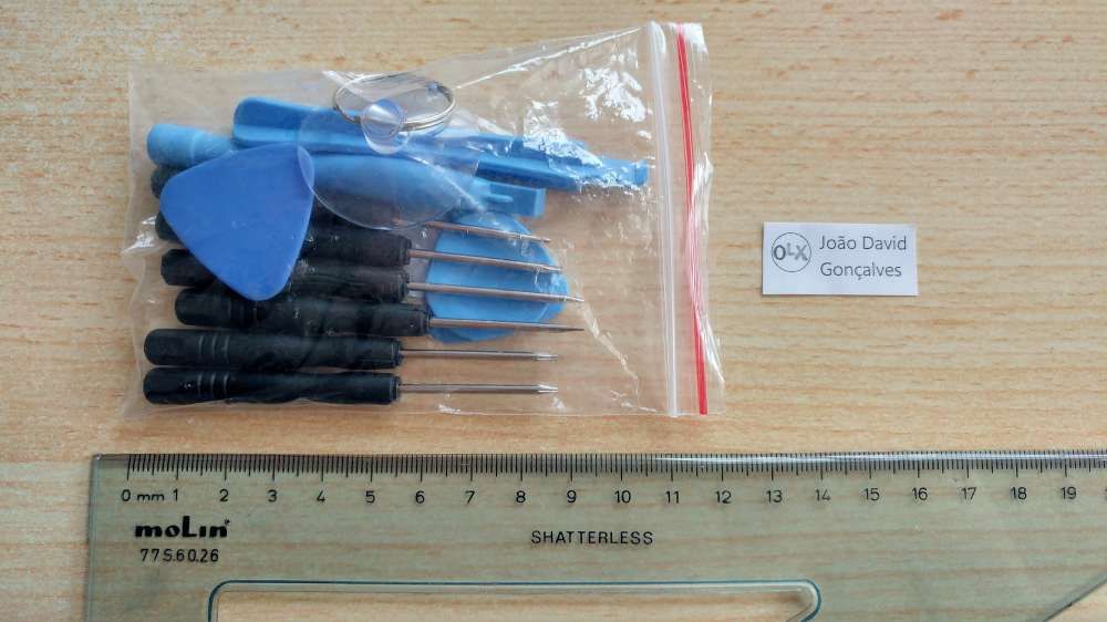 Kit chave ferramentas de abertura e reparação telemóvel ou tablet