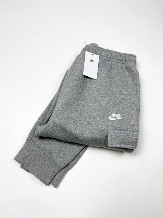 Оригінал! Штани Nike Fleece Cargo (сірі) (M) Нові з бірками!