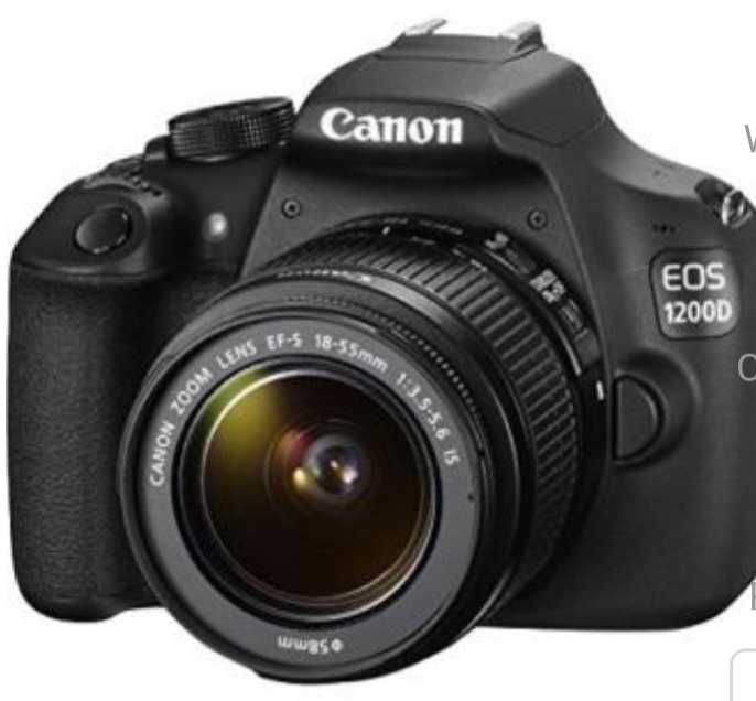 Canon eos 1200d como nova