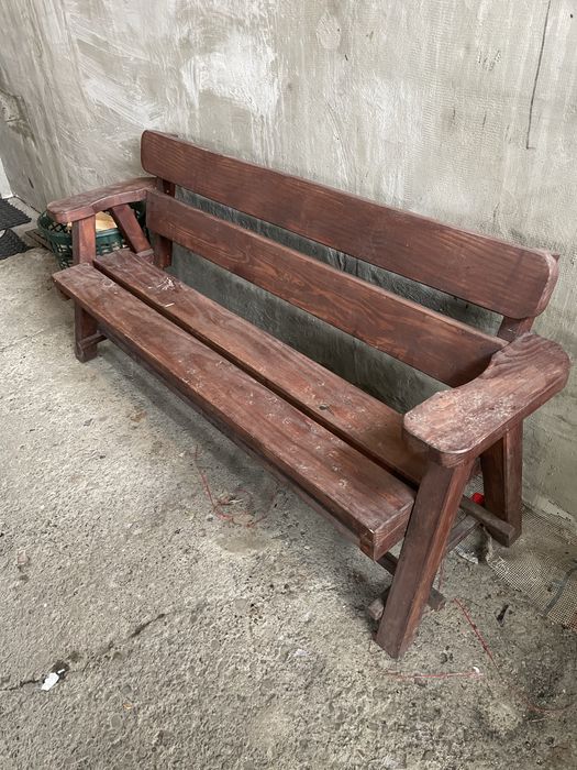 Ławka drewniana zewnetrzna