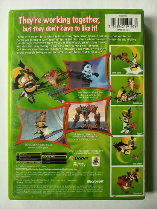 Crash Twinsanity XBOX Classic (Original) angielska komplet