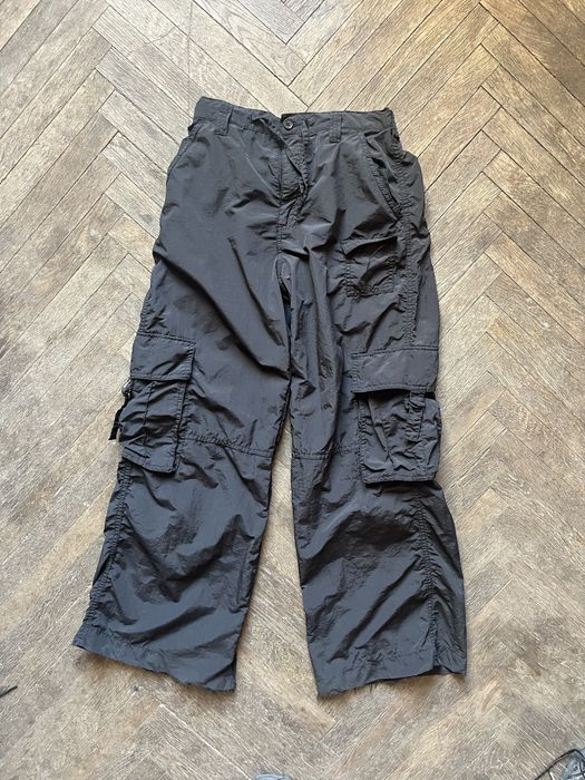 Archive cargo wide flared vetements x rick type pants