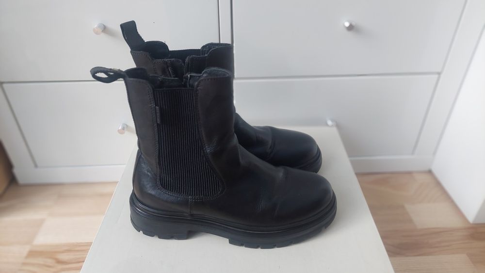 Buty sztyblety czarne Lasocki kozaki 36