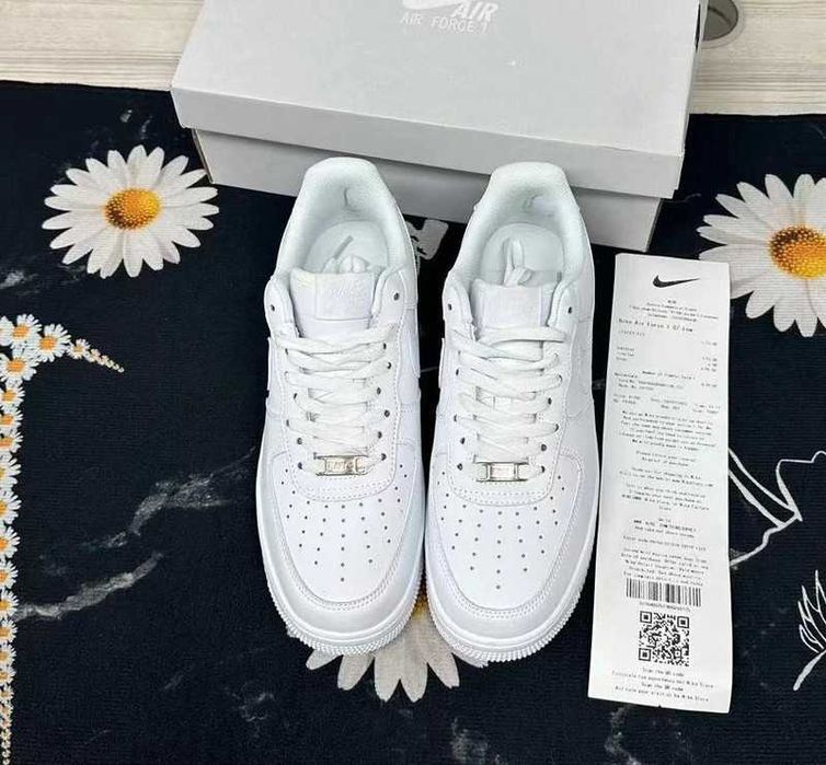Nike Air Force 1 One All White 38