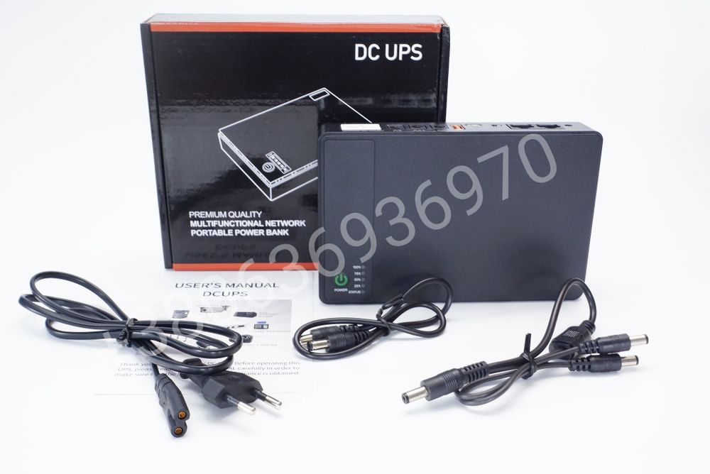 ДБЖ (UPS) для роутера DC2018P 18W, 20000mAh 5/9/12V Black