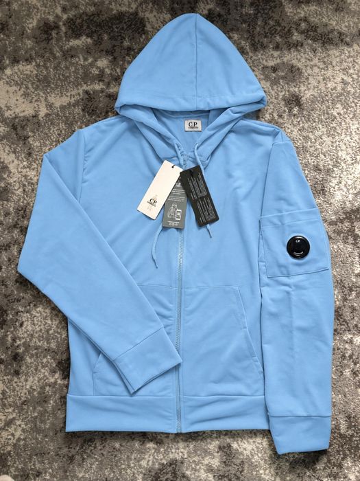Cp company зіп-худі блакитна з лінзою