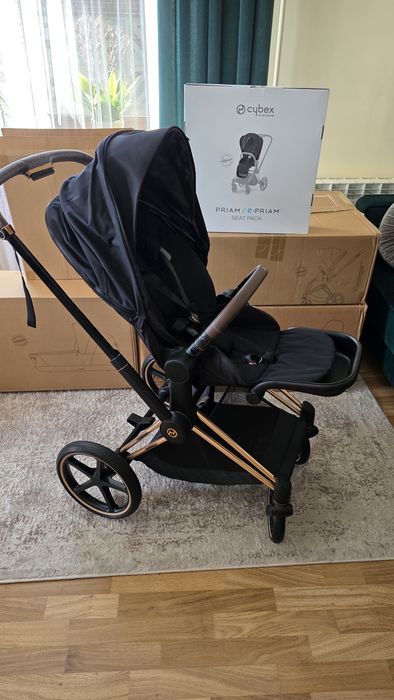 Wózek Cybex Priam 4.0 Rose Gold Deep Black 4w1