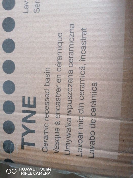 Nowa umywalka wpuszczana