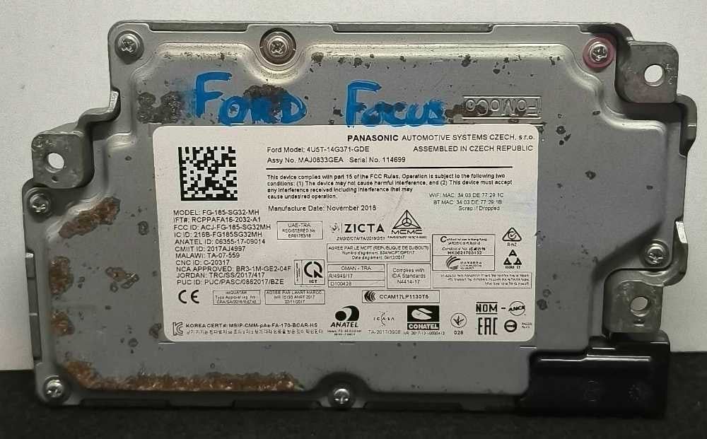 Módulo Navegação 4U5T-14G371-GDE - FORD FOCUS IV Turnier