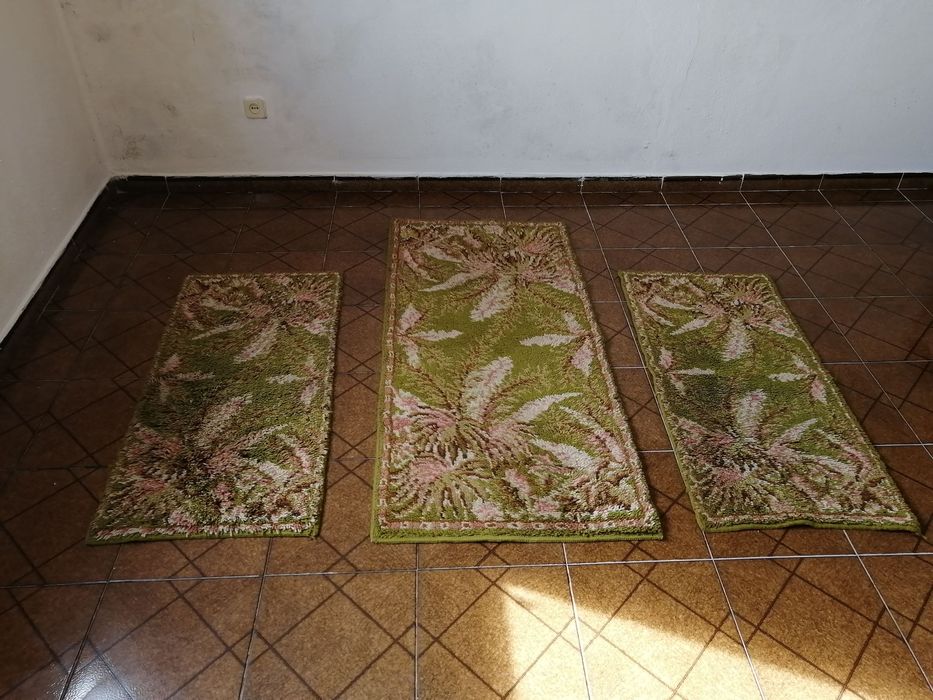 conjunto de 3 tapetes de quarto estado novo