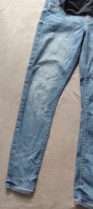 Spodnie jeansy ciążowe rurki 40 L
