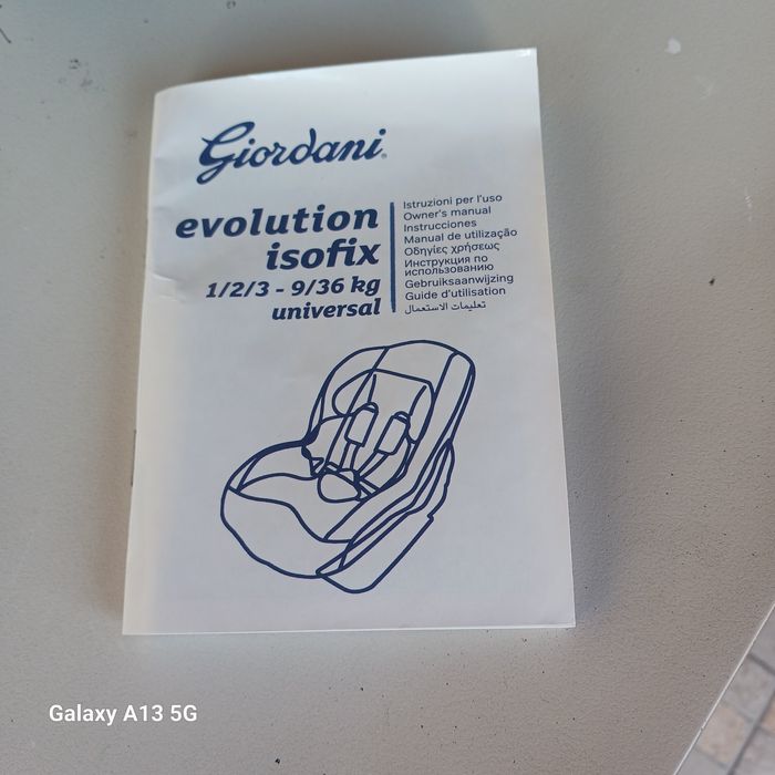 Cadeira criança auto giordani  isofix