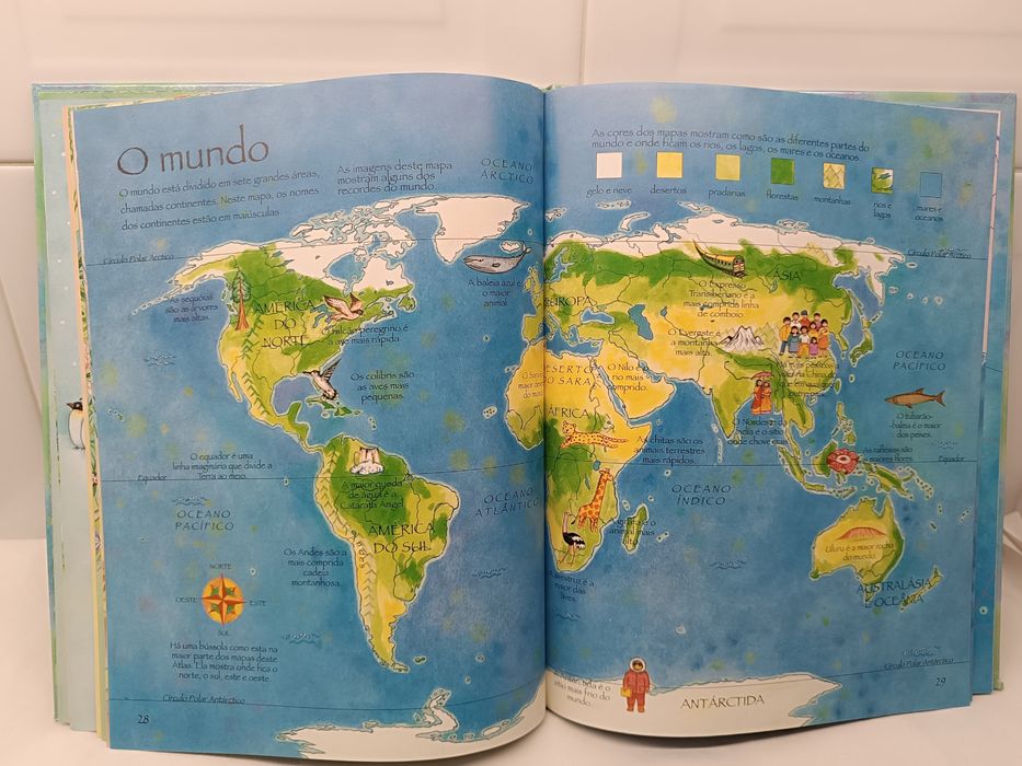 Atlas Ilustrado Infantil. Excelente estado