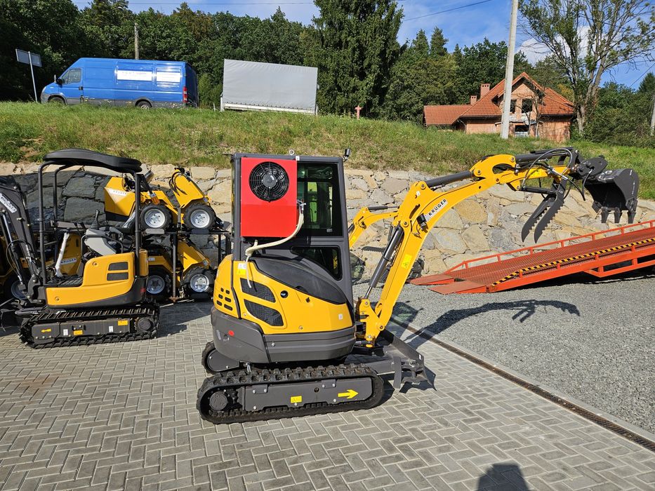 Koparka Minikoparka 2,5T KRÜGER YANMAR 380F V5,klima,kabina,Fujikoshi®