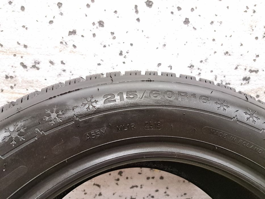 Opony Zimowe Dunlop Winter Sport 5  215/60/16  8,20mm 2019rok