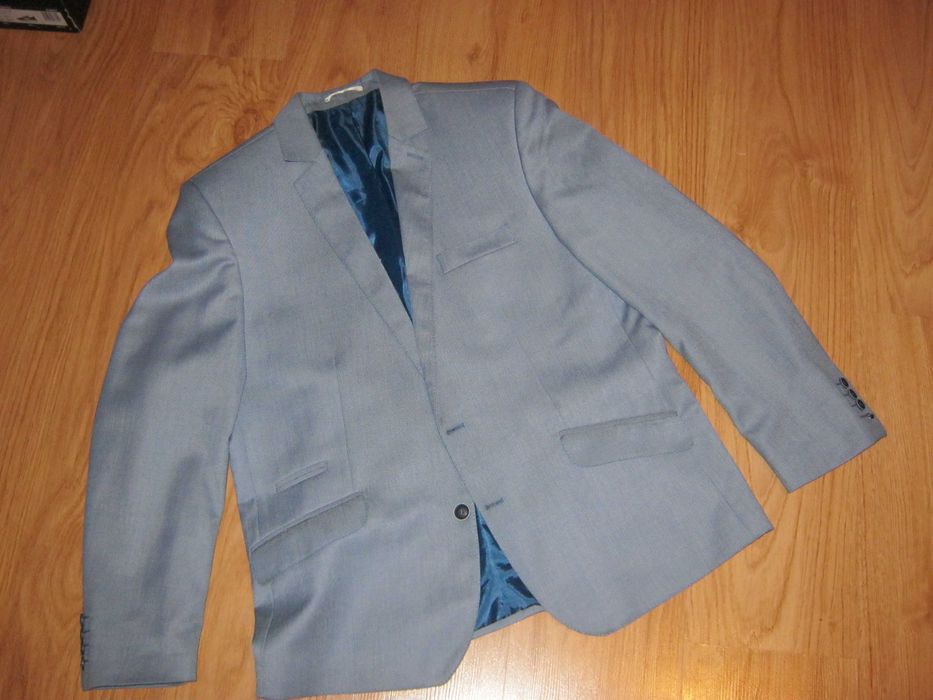 marynarka kolor niebieski jeansowy r.176