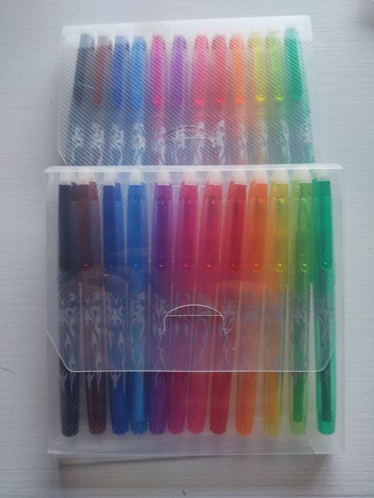 Canetas gel apagáveis