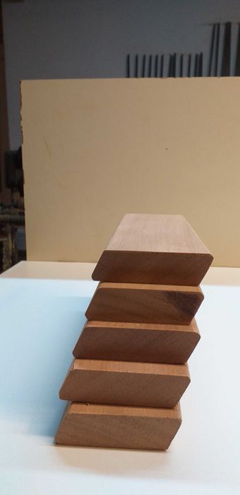 Deski elewacyjne romb, drewno egzotyczne Okume