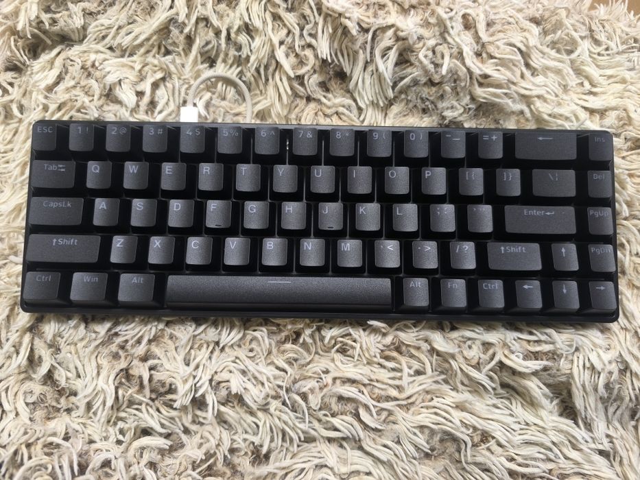 Клавиатура Mk68 одно подключение по проводу красные свечи