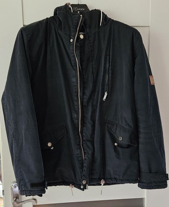 Pitbull kurtka parka L/XL kaptur czarna kaptur tommy armani boss