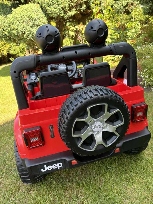 Samochód Jeep Wrangler Rubicon na akumulator dla dzieci Pilot MP3 EVA