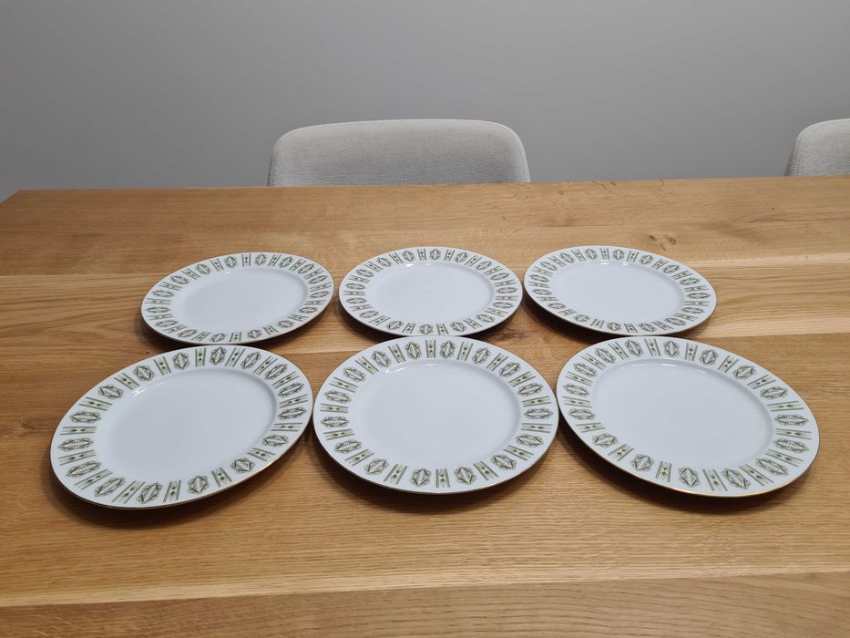 Talerze 6 szt. chińska porcelana (PRL)