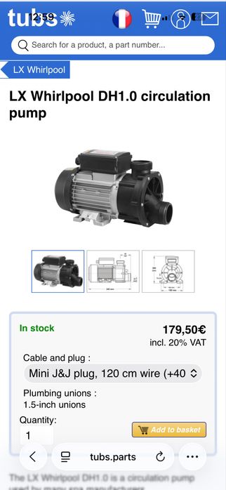 Насос помпа мотор електродвигун для джакузі