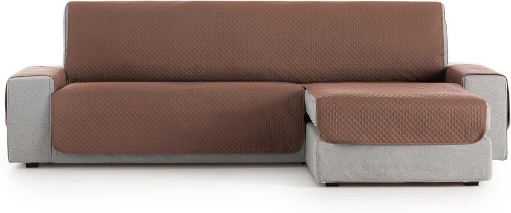 Pokrowiec na narożnik prawe ramię Textil-Home Adele 240 cm brązowy