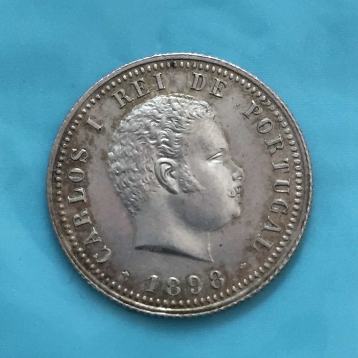 100 Réis 1898 D. Carlos I - prata