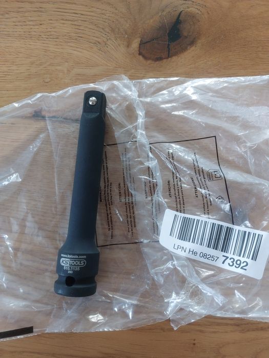 KS Tools 515.1135 – wzmacniana przedłużka 1/2", 125 mm, do pracy maszynowej
