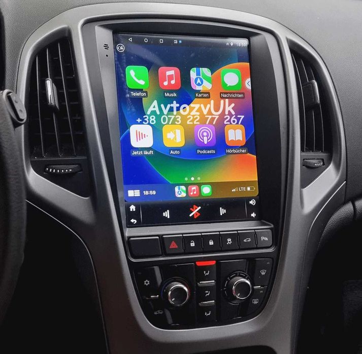Магнитола ASTRA J Opel Астра GPS USB Tesla дисплей Carplay Android 15
