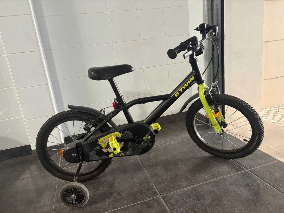 Bicicleta infantil 16 polegadas 4,5-6 anos