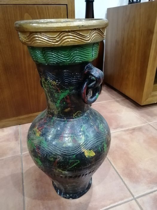 Jarra verde decorativa