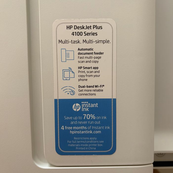 Impressora HP DeskJet Plus 4100 series