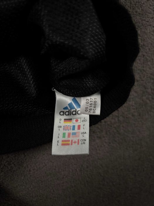 Kamizelka Adidas L Vintage Czarna Haft Bezrękawnik Unikatowa