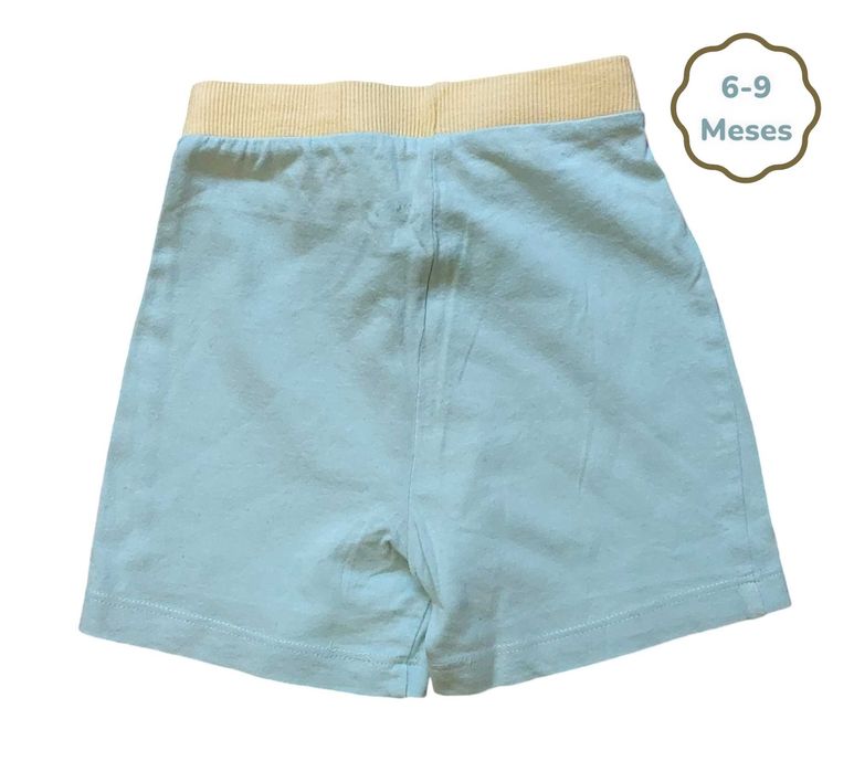 Conjunto T-shirt + Calções Riscas Primark 6-9 meses