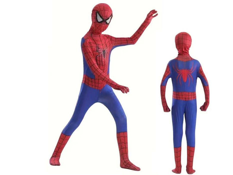 Przebranie Spider-man Bal Karnawałowy 125-135 Kostium Halloween Strój